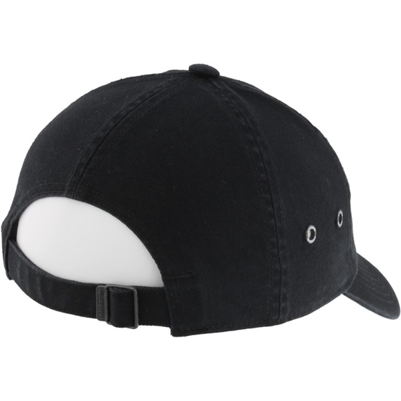 Adida Mini Logo Trefoil Black Minimalist Athletic Daily Cotton Baseball Cap Hat - Picture 2 of 6